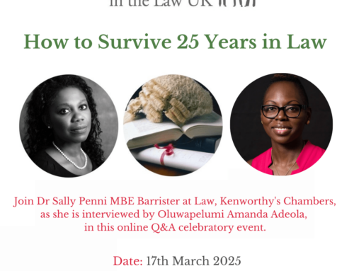 17th March – How to Survive 25 Years in Law